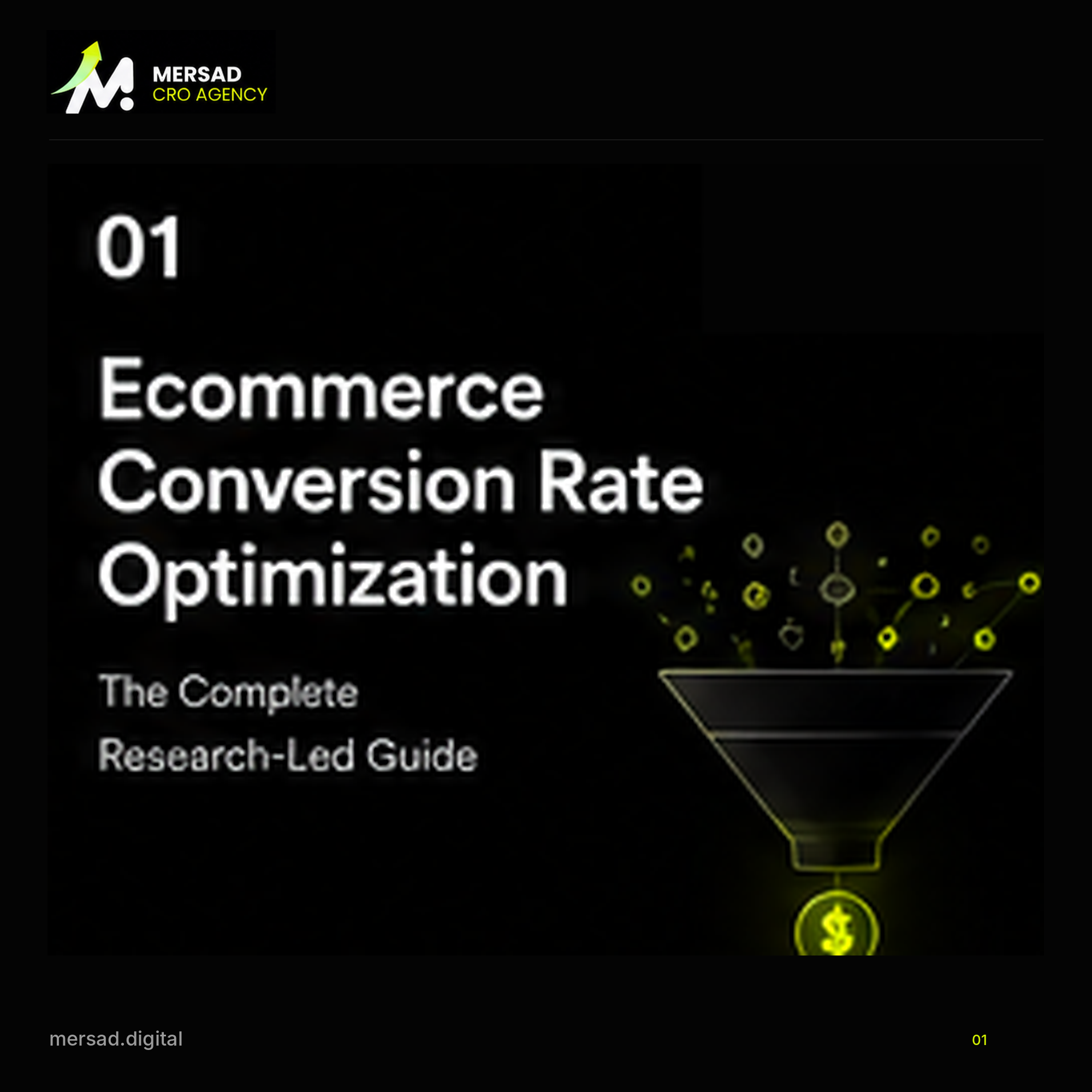 Ecommerce Conversion Rate Optimization: The Complete Research-Led Guide — Mersad ecommerce CRO visual.