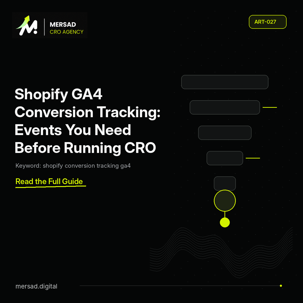 Shopify GA4 Conversion Tracking: Events You Need Before Running CRO — Mersad ecommerce CRO insight.
