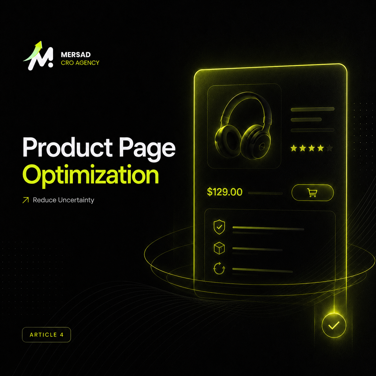 Product Page Optimization: A Research-Backed CRO Framework for Ecommerce visual for Mersad Insights.