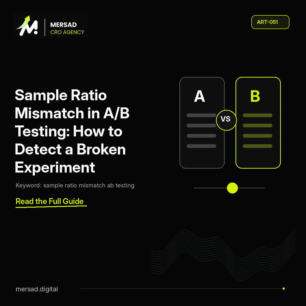 Sample Ratio Mismatch in A/B Testing: How to Detect a Broken Experiment — Mersad ecommerce CRO insight.