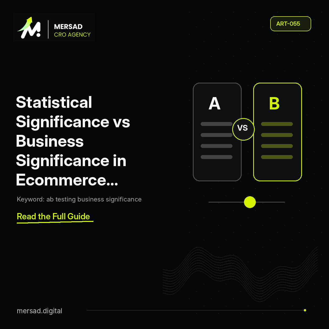 Statistical Significance vs Business Significance in Ecommerce Experiments — Mersad ecommerce CRO insight.