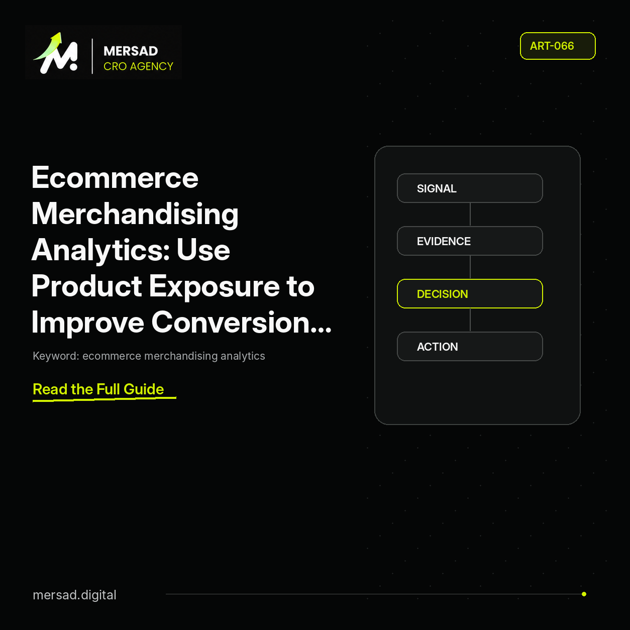 Ecommerce Merchandising Analytics: Use Product Exposure to Improve Conversion Efficiency — Mersad ecommerce CRO insight.
