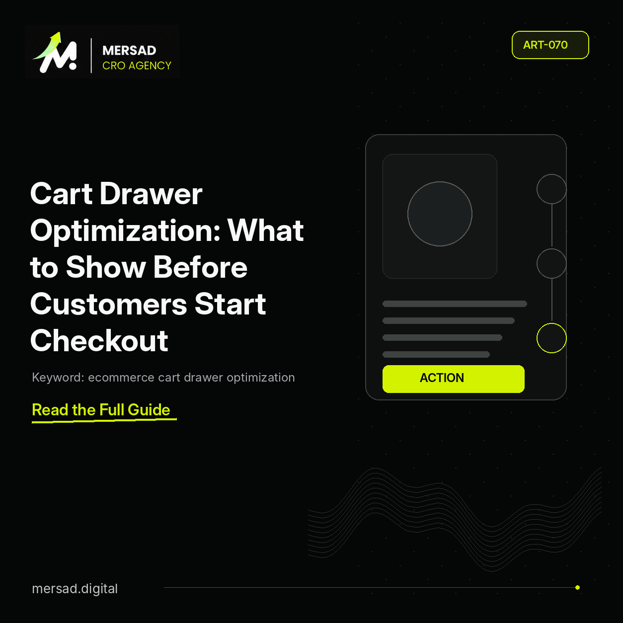 Cart Drawer Optimization: What to Show Before Customers Start Checkout — Mersad ecommerce CRO insight.