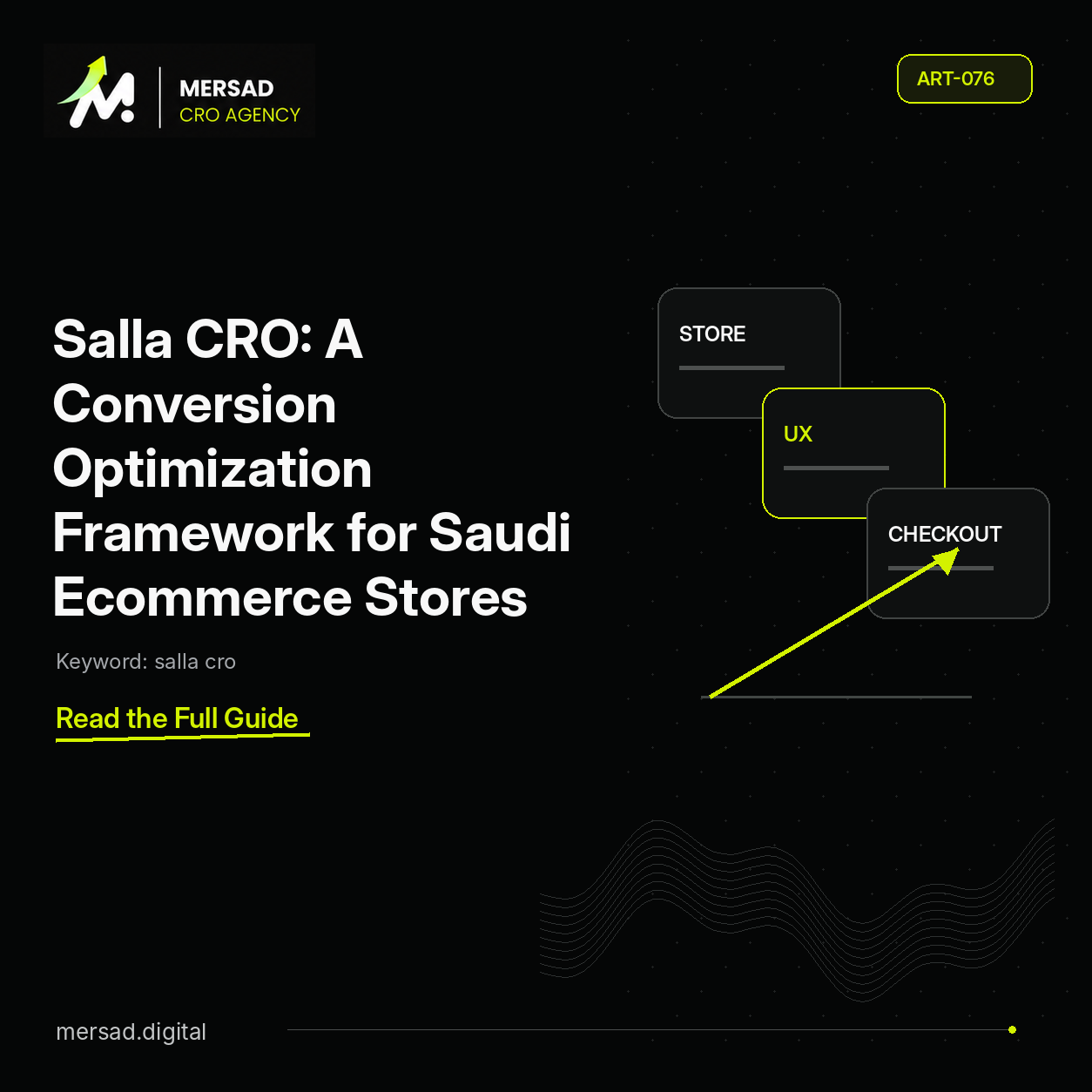 Salla CRO: A Conversion Optimization Framework for Saudi Ecommerce Stores — Mersad ecommerce CRO insight.