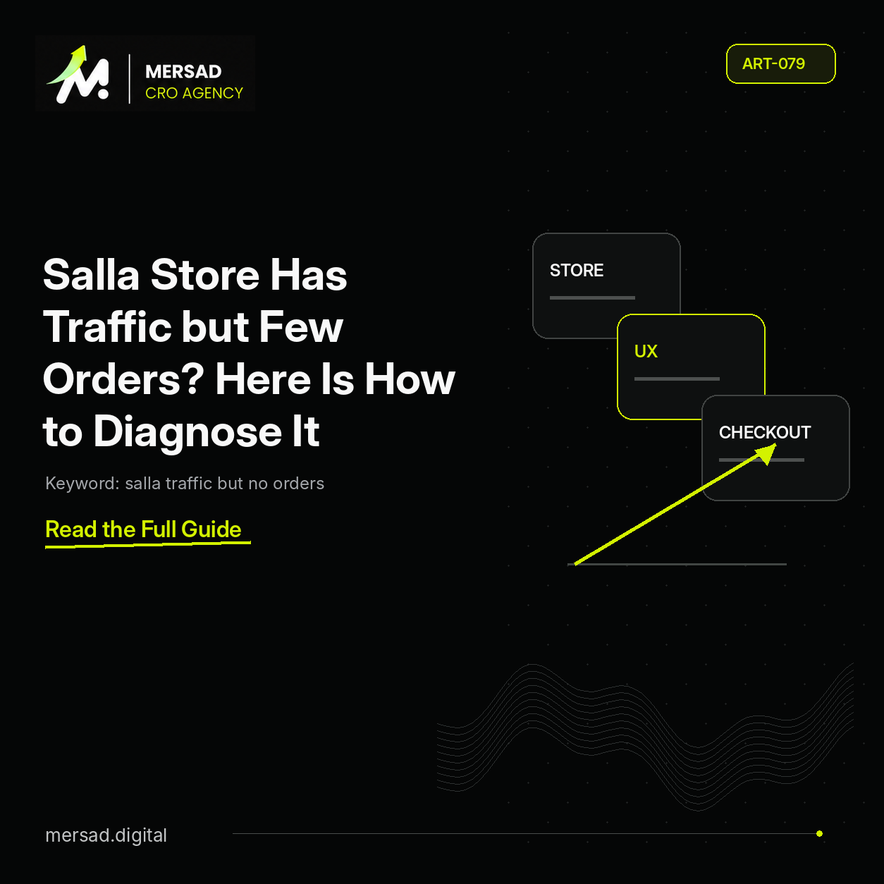 Salla Store Has Traffic but Few Orders? Here Is How to Diagnose It — Mersad ecommerce CRO insight.