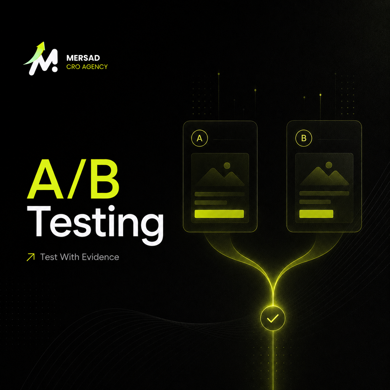 A/B Testing for Ecommerce: From Research and Hypothesis to Rollout visual for Mersad Insights.