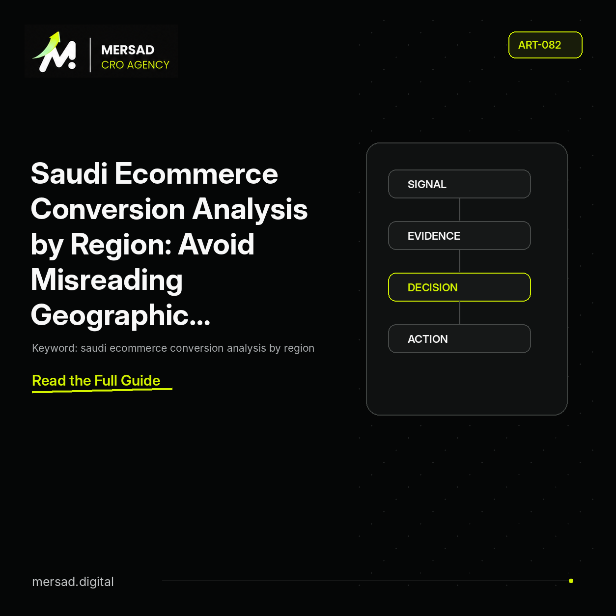 Saudi Ecommerce Conversion Analysis by Region: Avoid Misreading Geographic Performance — Mersad ecommerce CRO insight.