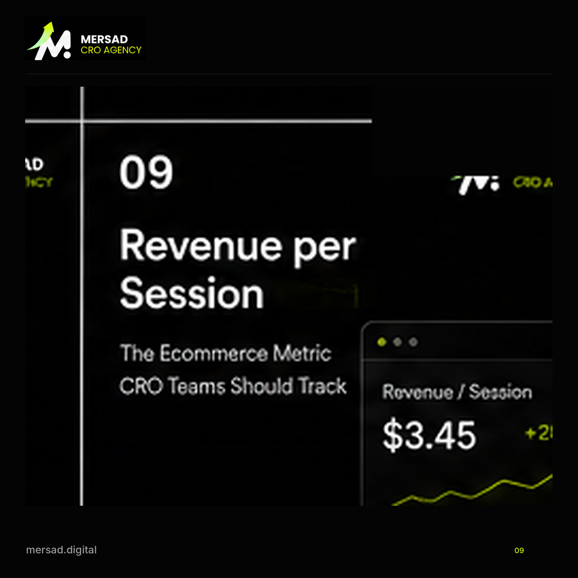 Revenue per Session: The Ecommerce Metric CRO Teams Should Track — Mersad ecommerce CRO visual.