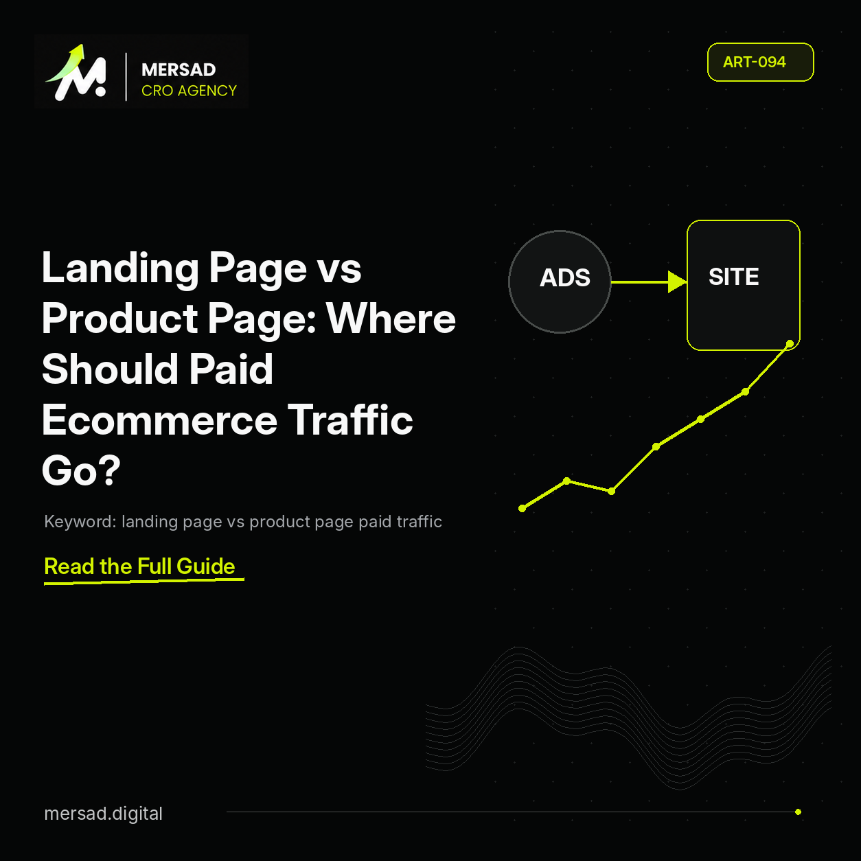 Landing Page vs Product Page: Where Should Paid Ecommerce Traffic Go? — Mersad ecommerce CRO insight.