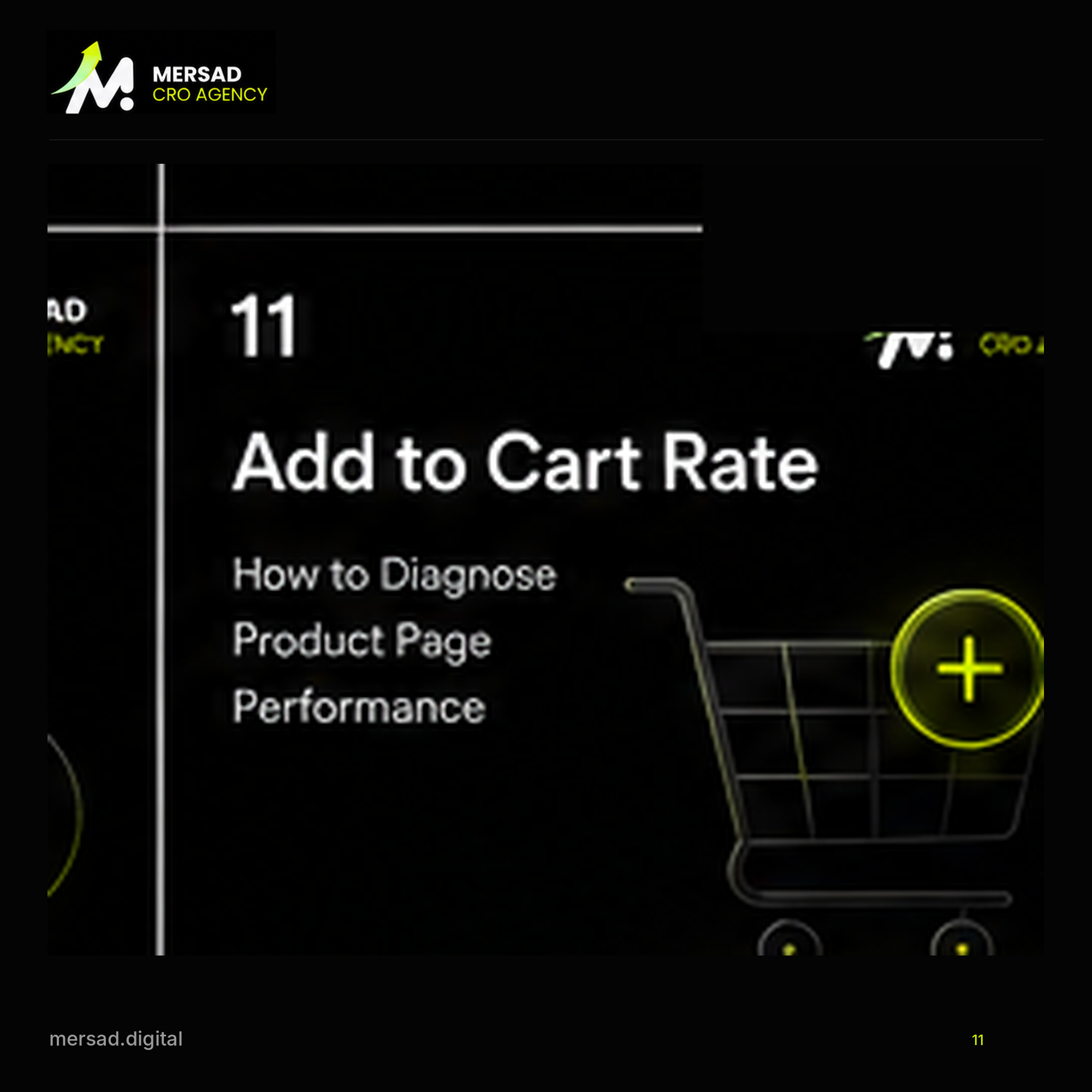 Add to Cart Rate: How to Diagnose Product Page Performance — Mersad ecommerce CRO visual.