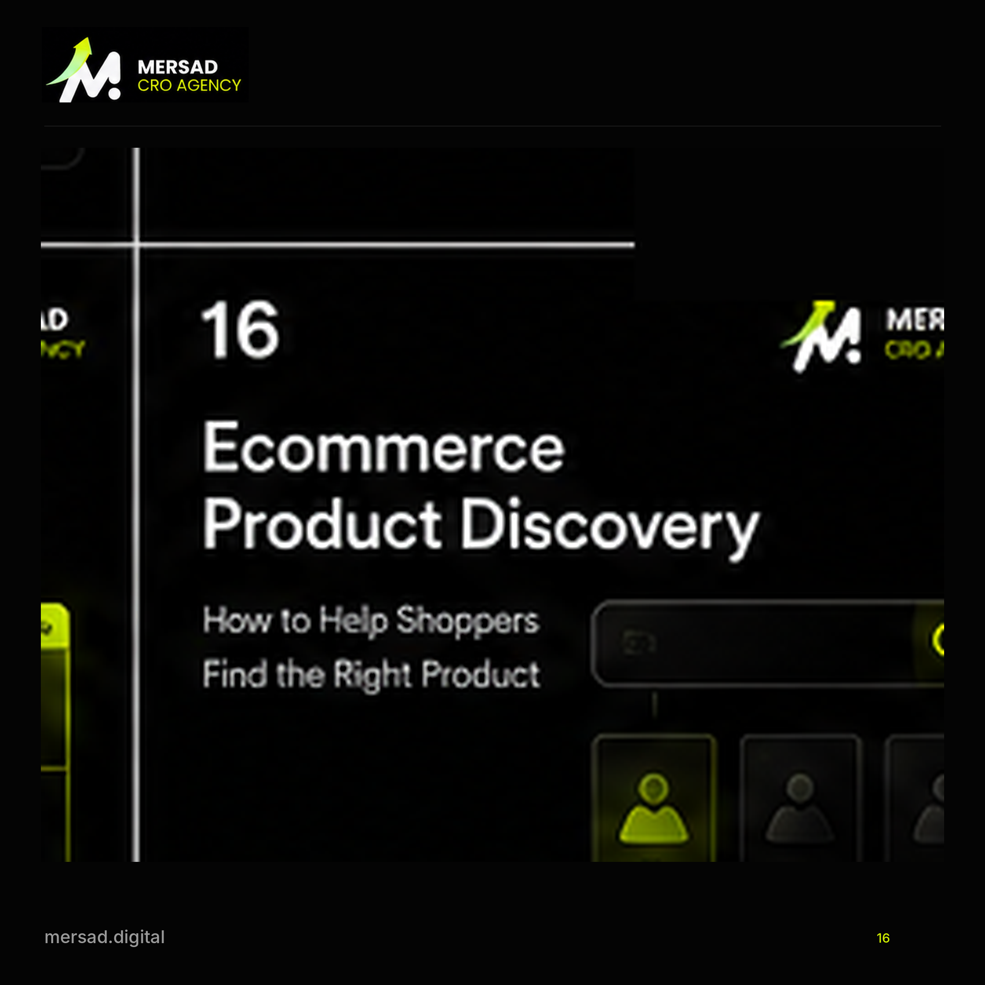 Ecommerce Product Discovery: How to Help Shoppers Find the Right Product — Mersad ecommerce CRO visual.