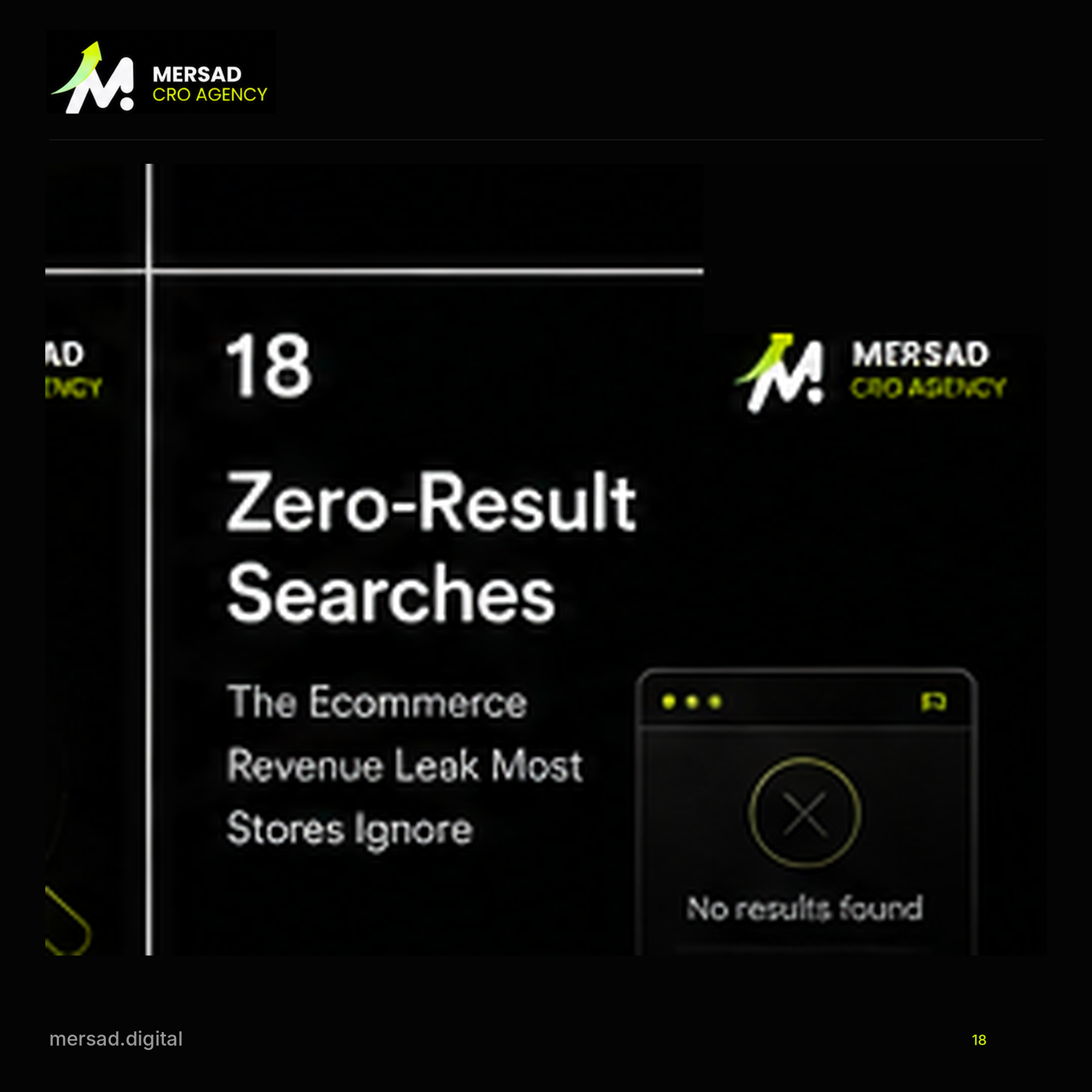 Zero-Result Searches: The Ecommerce Revenue Leak Most Stores Ignore — Mersad ecommerce CRO visual.