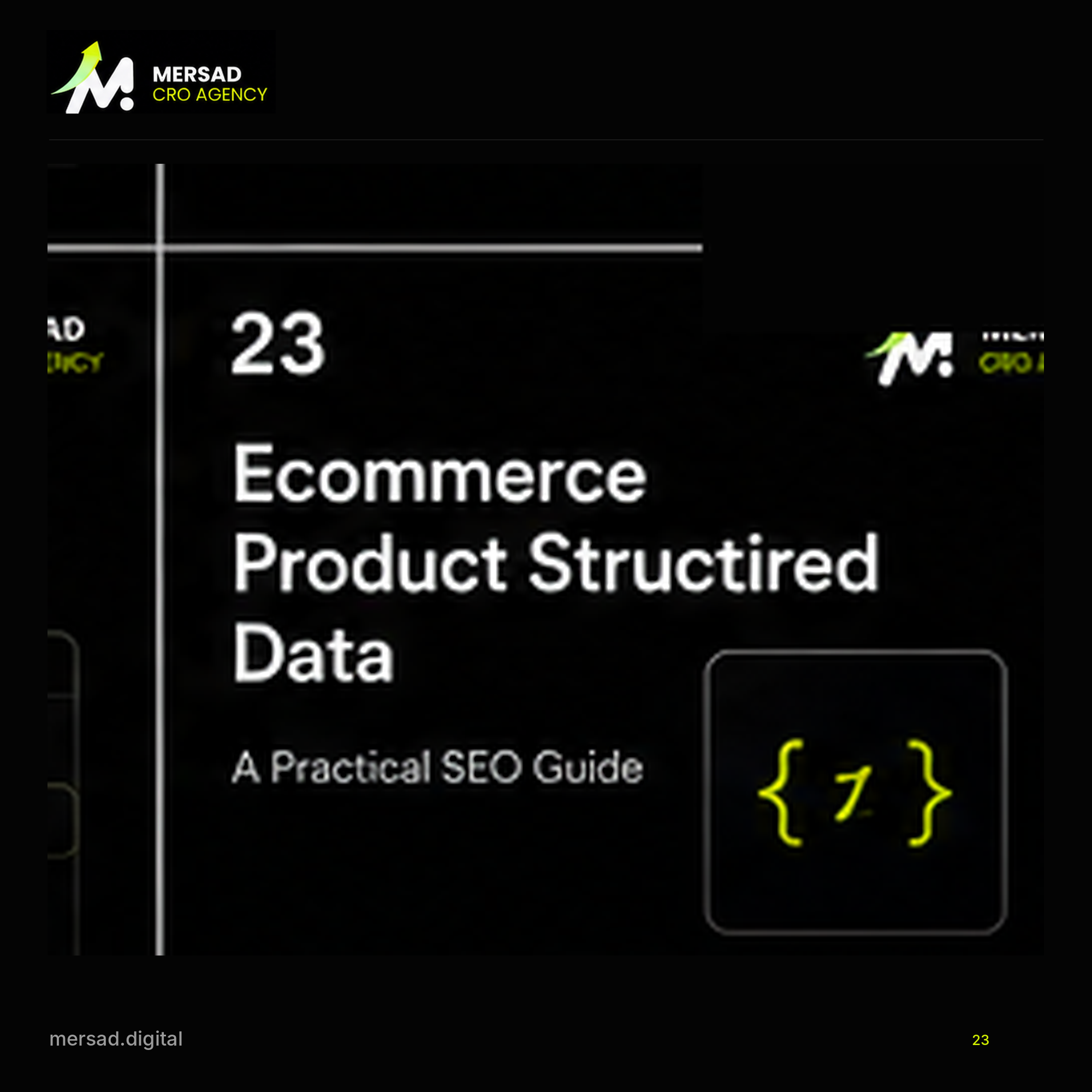 Ecommerce Product Structured Data: A Practical SEO Guide — Mersad ecommerce CRO visual.