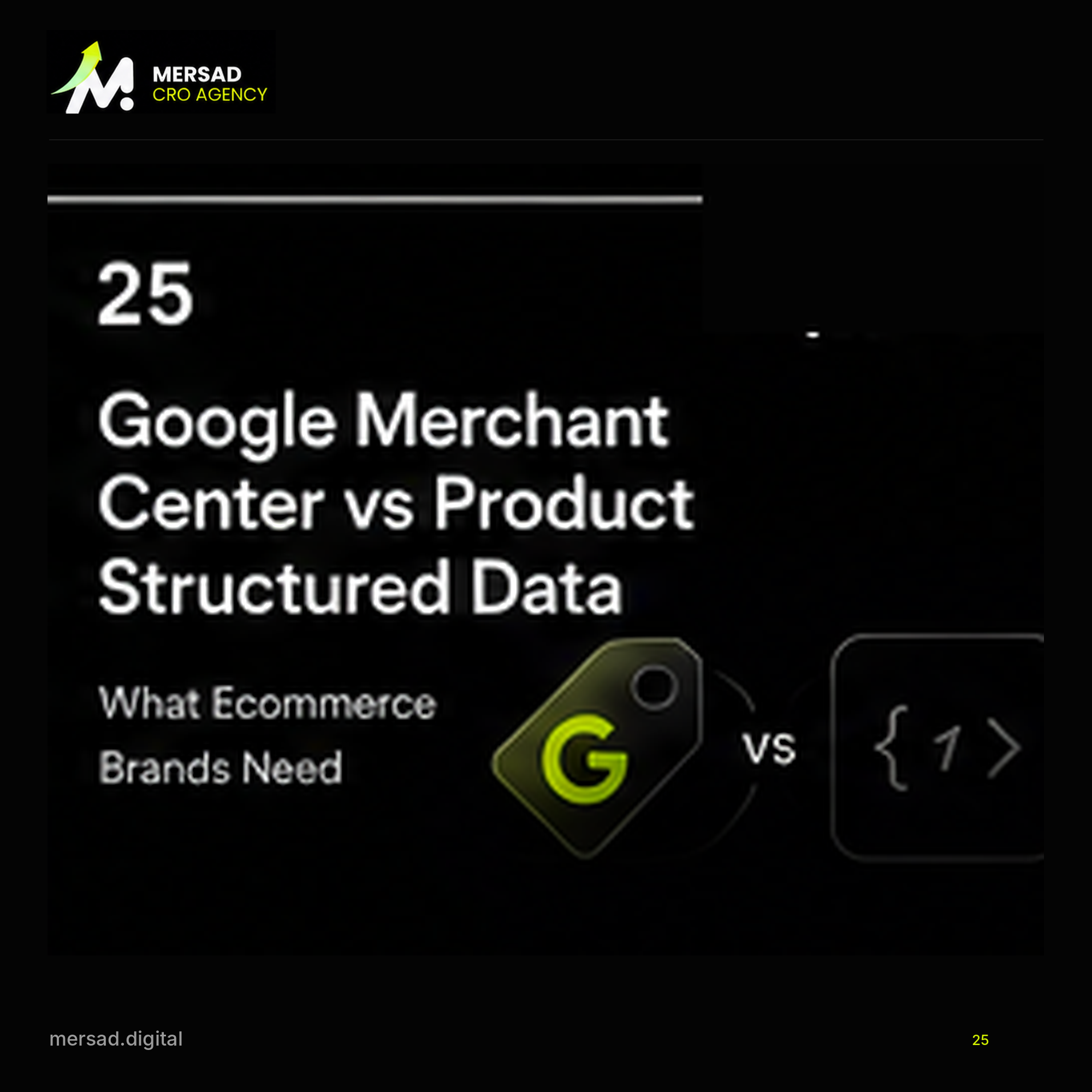 Google Merchant Center vs Product Structured Data: What Ecommerce Brands Need — Mersad ecommerce CRO visual.